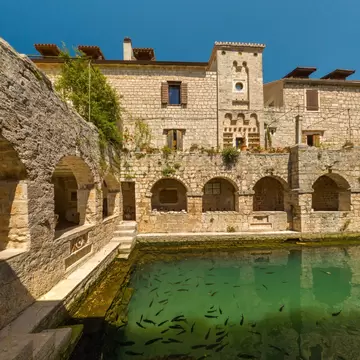Tvrdalj Castle at Stari Grad Croatia amazing castle garden scenery.