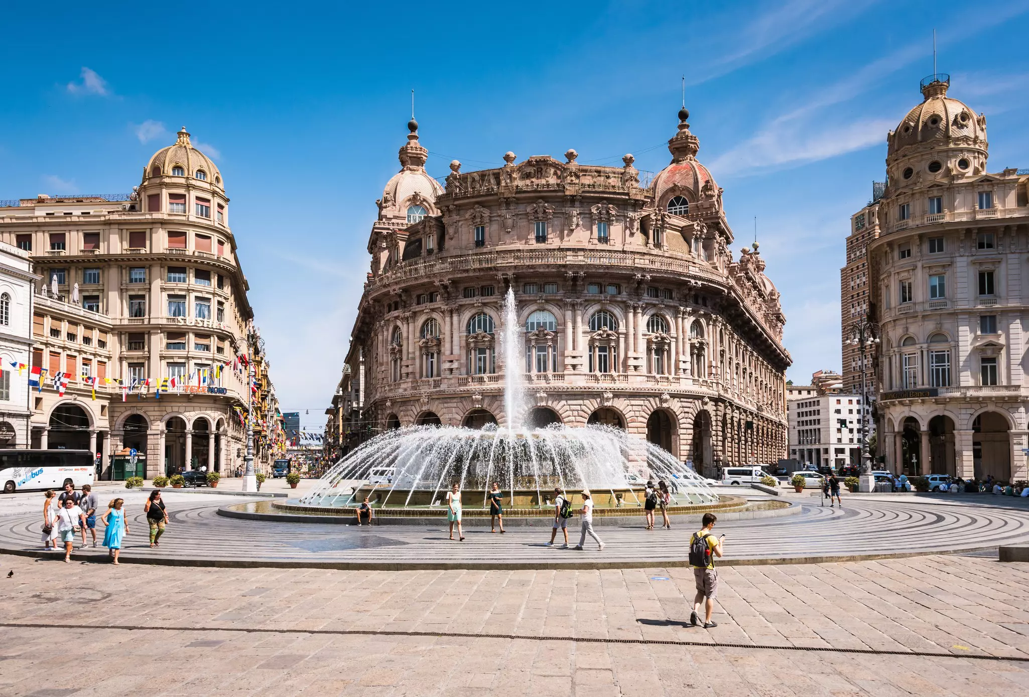 From the Piazza de Ferrari to the “new city,” the parks and the Boccadasse, there’s enough to see and do in Genoa, Italy to fill a long weekend. Tomasz Koryl/Shutterstock