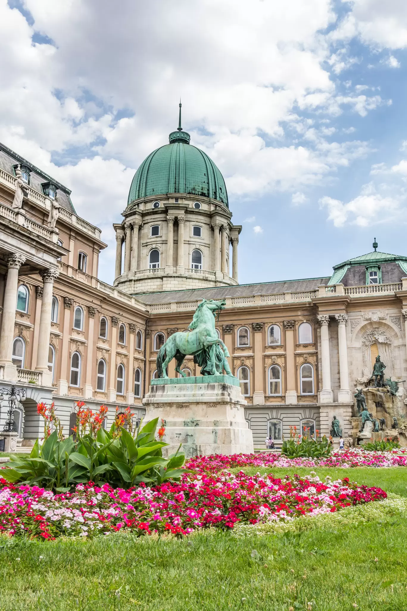 View of the Royal Palace (also called Buda Castle) in Budapest, Hungary.