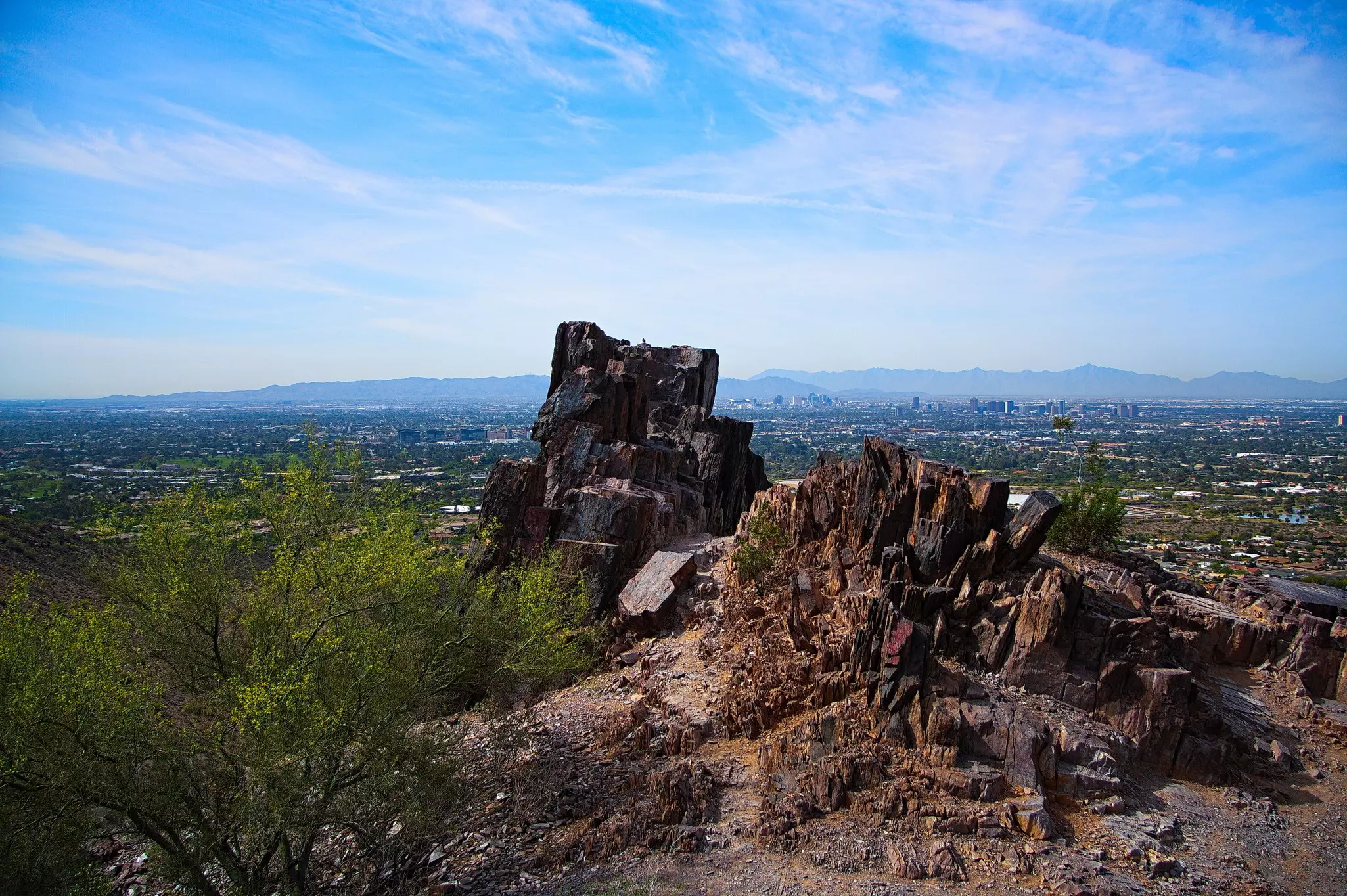 Wide view of Piestewa Peak in Pheonix, Arizona