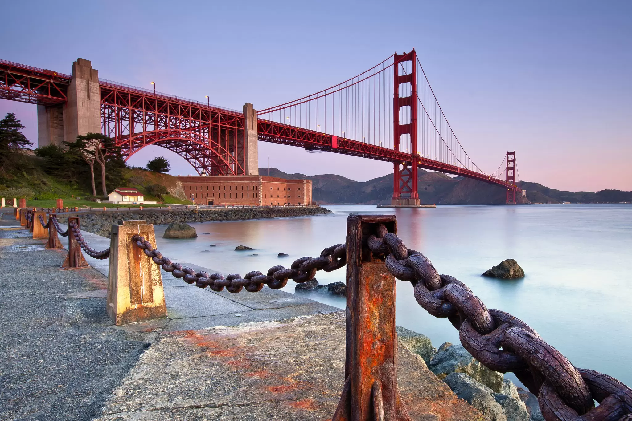 Sunrise At Fort Point, San Francisco.