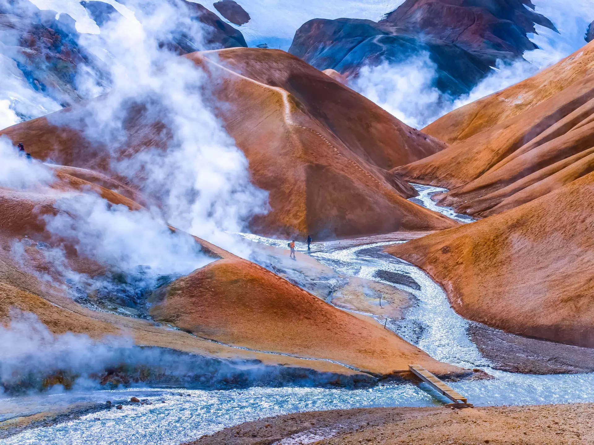 Landscape view of geothermal smoking field with people, Kerlingafjoll, Iceland.
amazing, beautiful, beauty, bright, color, colorful, cute, desert, europe, geology, geothermal, grass, green, hiking, hill, iceland, icelandic, kerlingafjoll, land, landmannalaugar, landscape, lava, mountain, natural, nature, north, northern, orange, outdoor, polar, red, rhyolite, river, rock, scenic, sightseeing, stone, summer, tourism, travel, trekking, vibrant, vivid, volcanic, volcano, wild, wonderful, yellow
