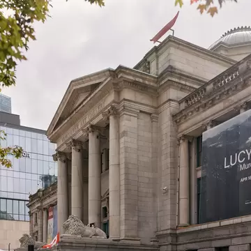Exterior of Vancouver Art Gallery in Vancouver, British Columbia, Canada.