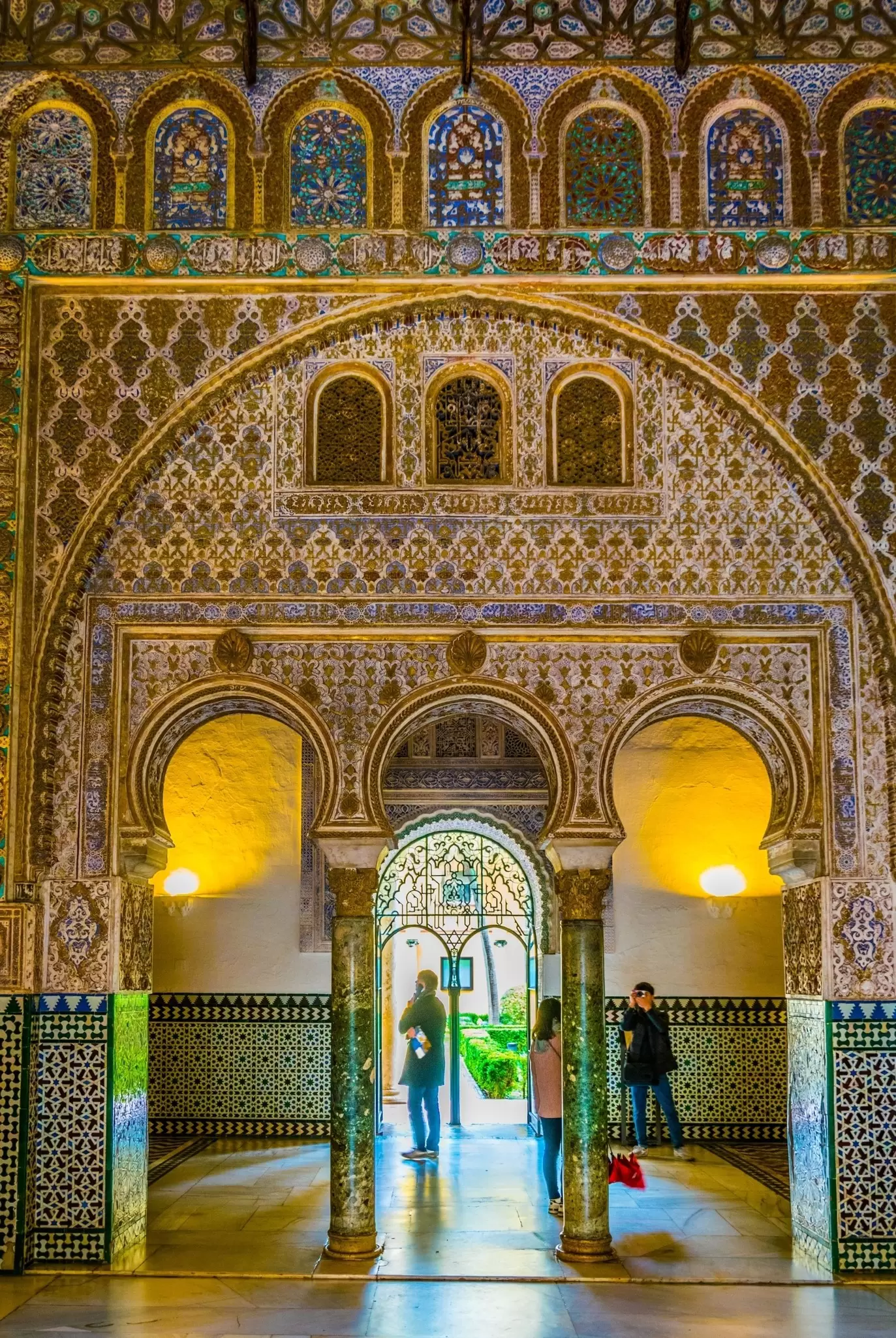 The Salón de Embajadores in the Real Alcázar in Seville, Spain.