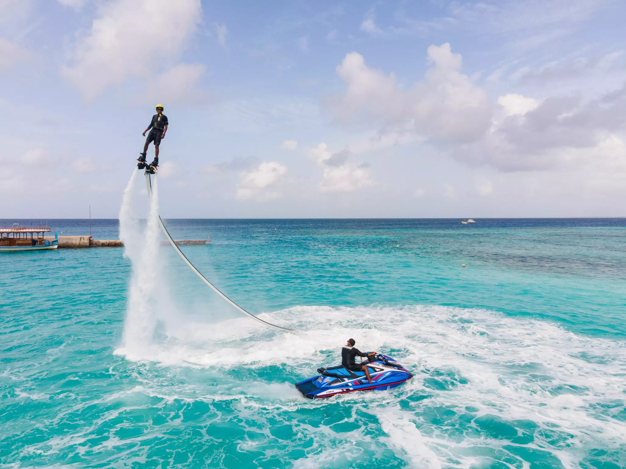 Jet blading in the Maldives. Tashiya de Mel for Lonely Planet