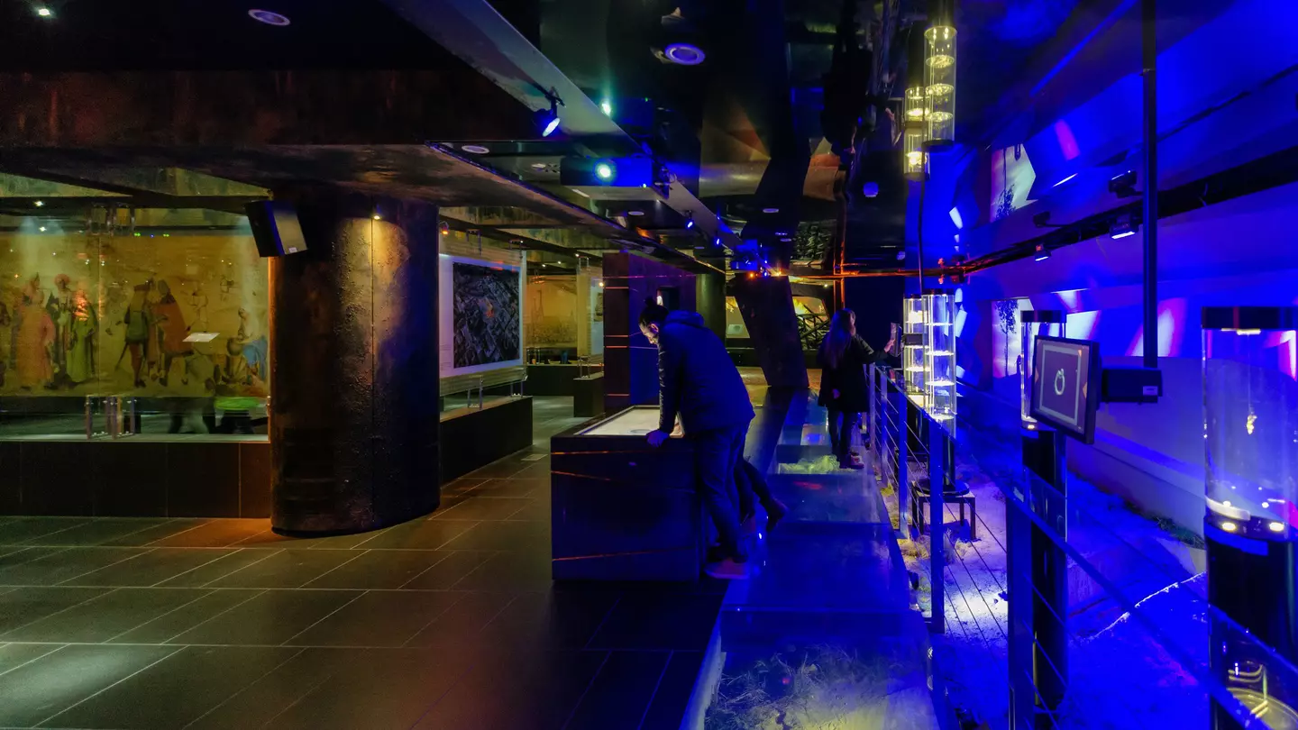 Rynek underground museum in Krakow.