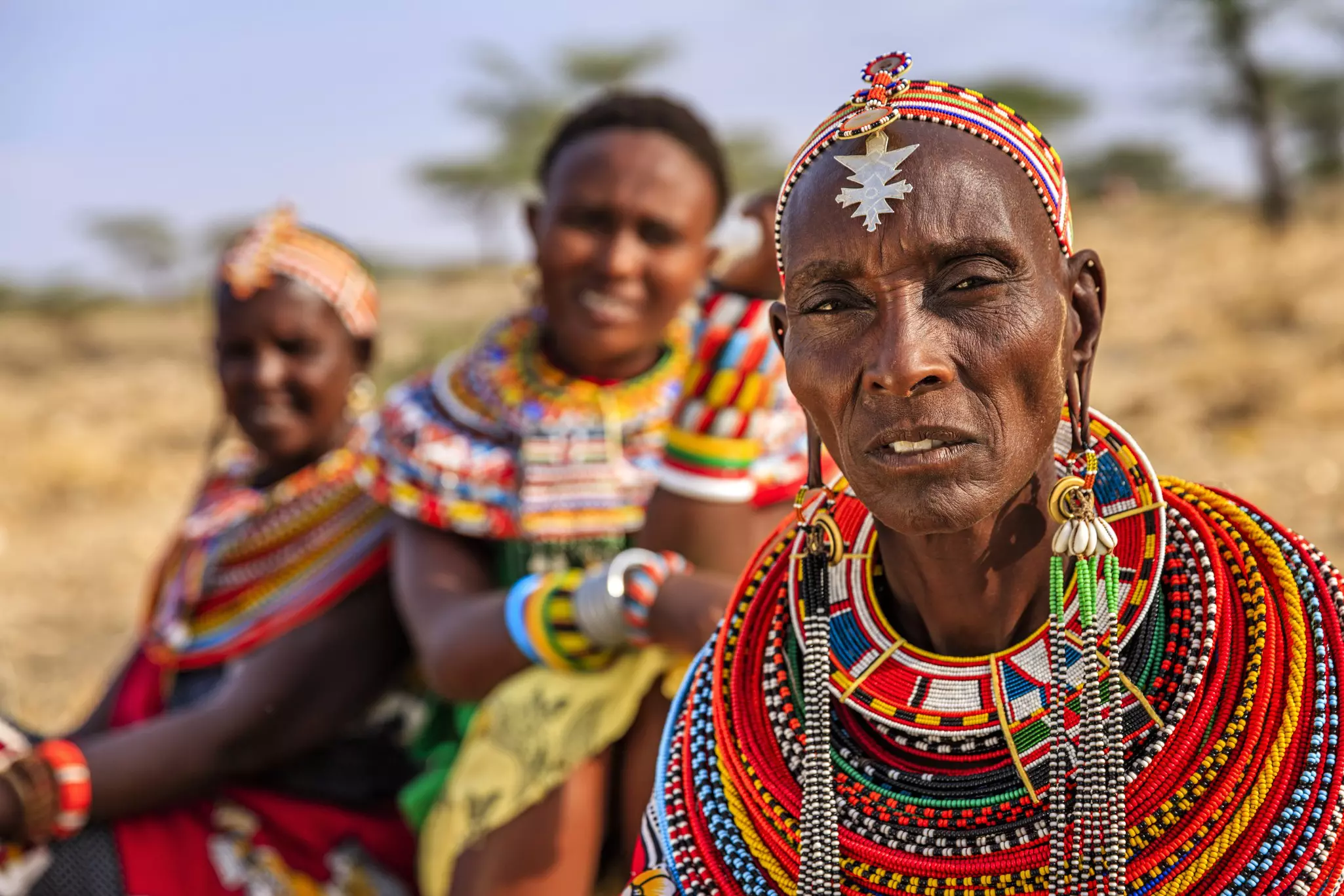 Women from Samburu tribe, central Kenya. (c) Bartosz Hadyniak/Getty Images