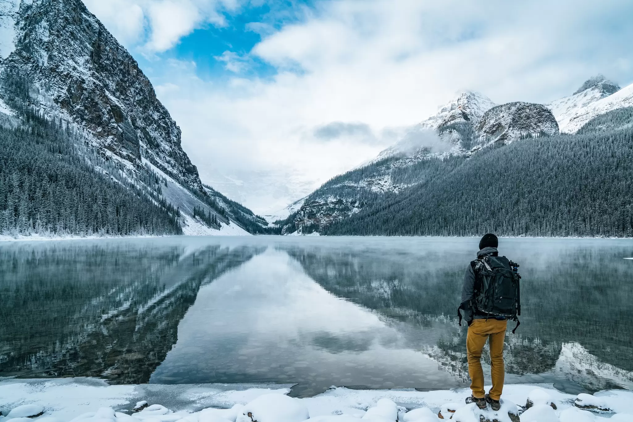 There are many ways to enjoy a wintertime visit to Banff and Lake Louise (pictured) besides skiing.