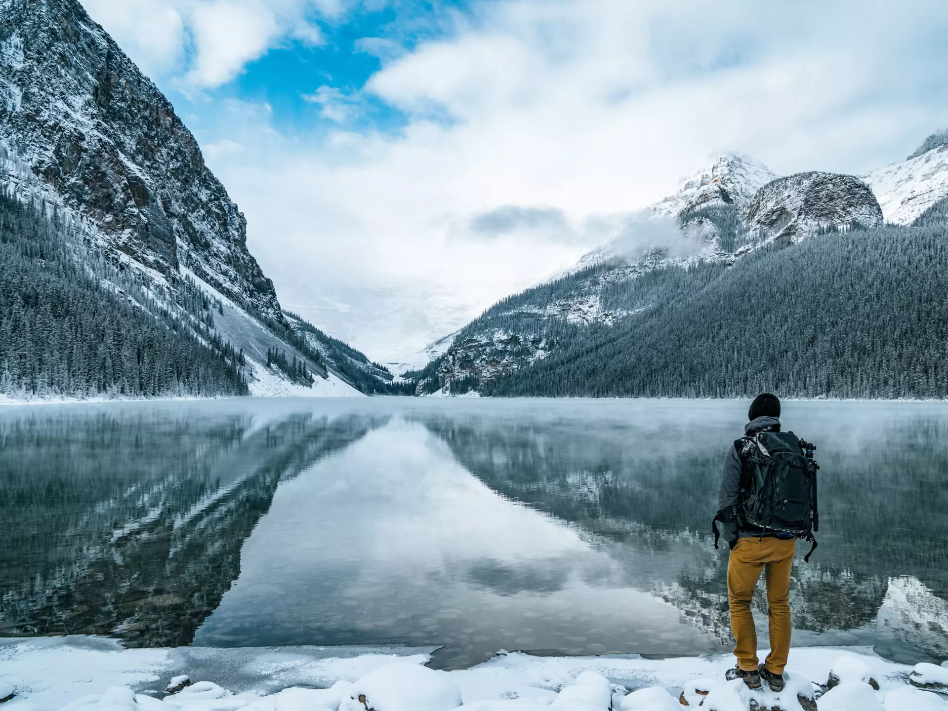 There are many ways to enjoy a wintertime visit to Banff and Lake Louise (pictured) besides skiing.