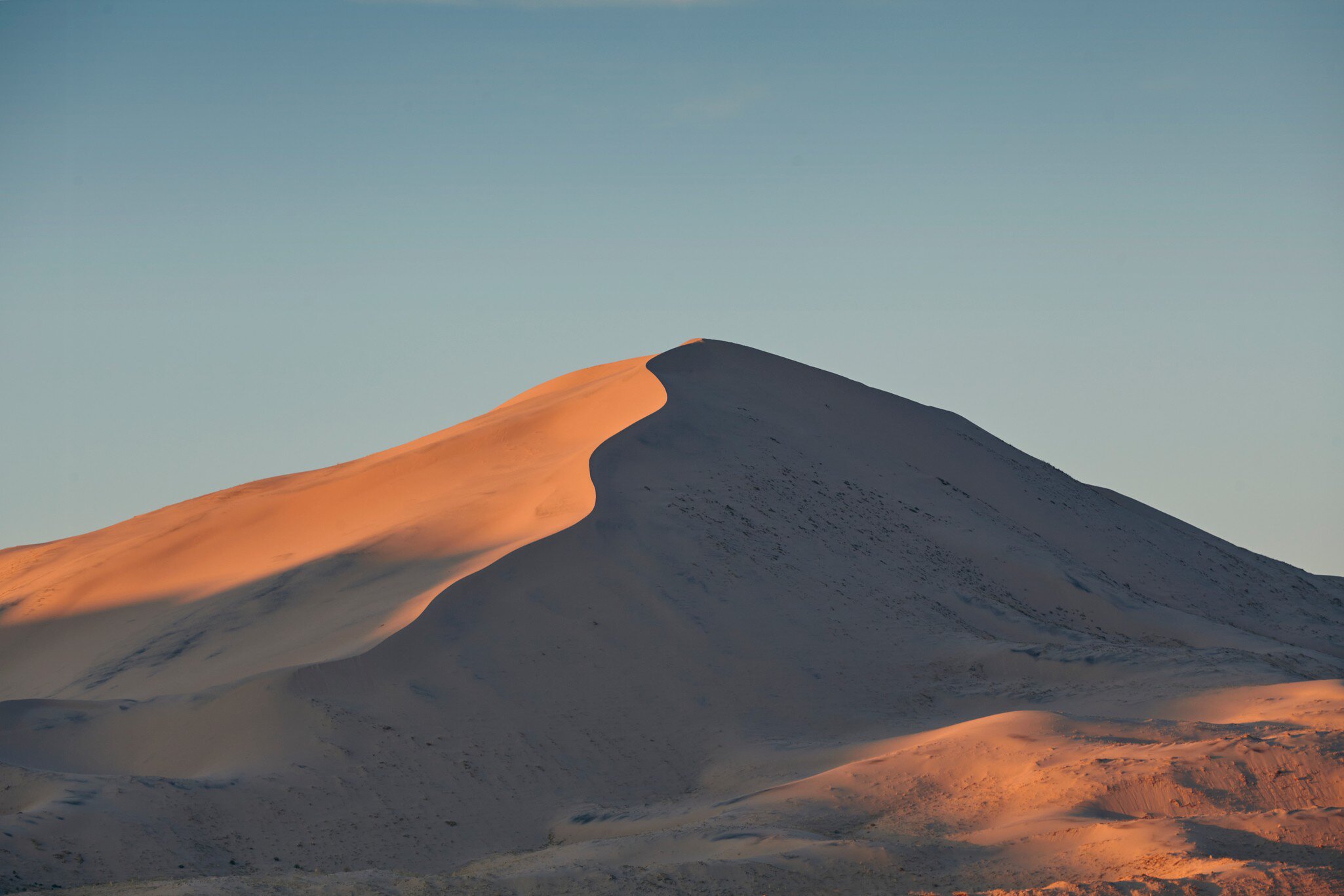 Kelso Dunes at sunset, Mojave Desert, California.