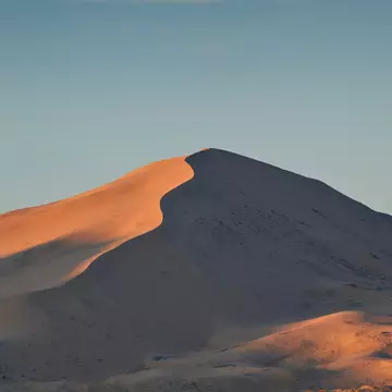 Kelso Dunes at sunset, Mojave Desert, California.
