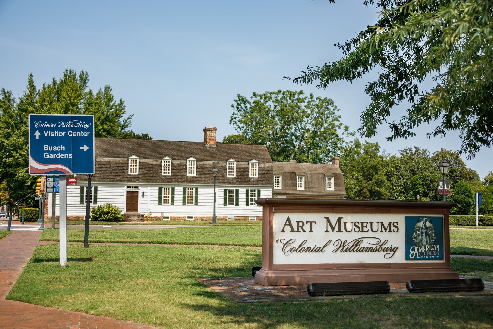 Williamsburg, VA USA - September 17, 2022:Exterior sign for the Art Museum at Colonial Williamsburg in Virginia; Shutterstock ID 2265184145;