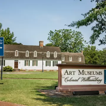 Williamsburg, VA USA - September 17, 2022:Exterior sign for the Art Museum at Colonial Williamsburg in Virginia; Shutterstock ID 2265184145;