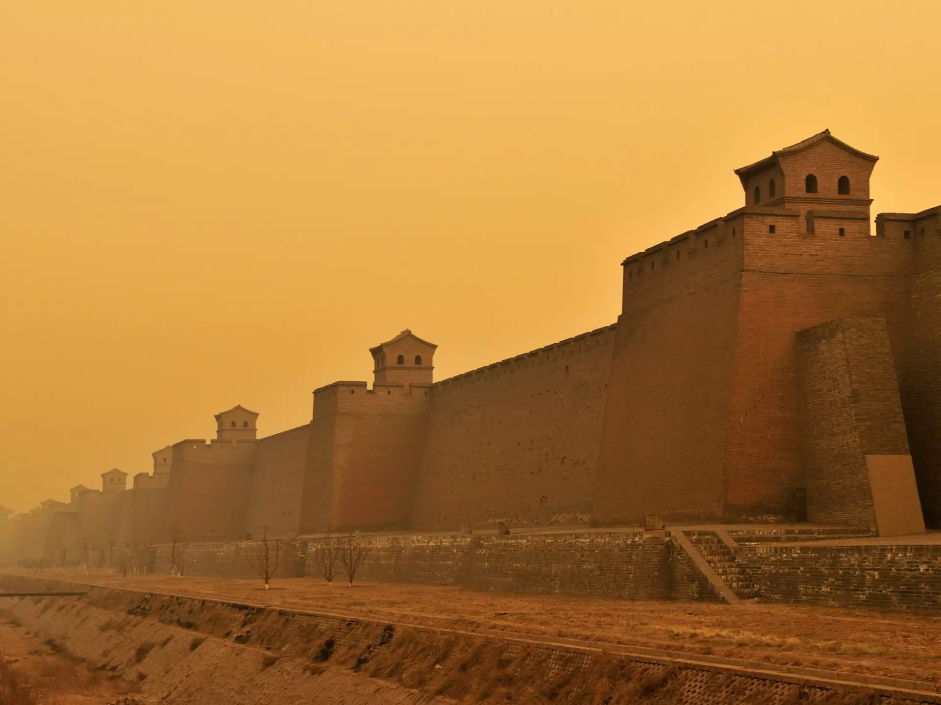 The incredible fortifications at Pingyao – among China's most impressive city walls. Huang Xin / Getty Images