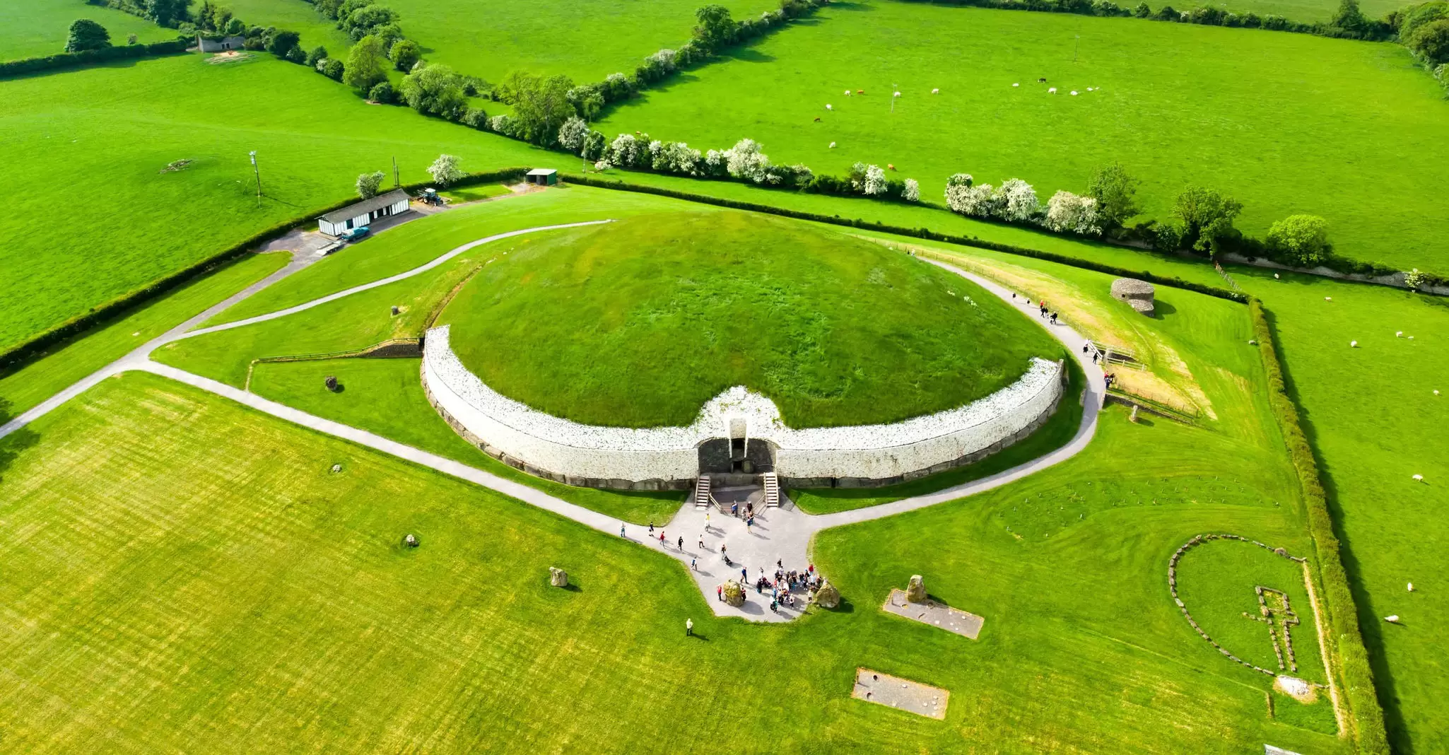 Aerial of Newgrange