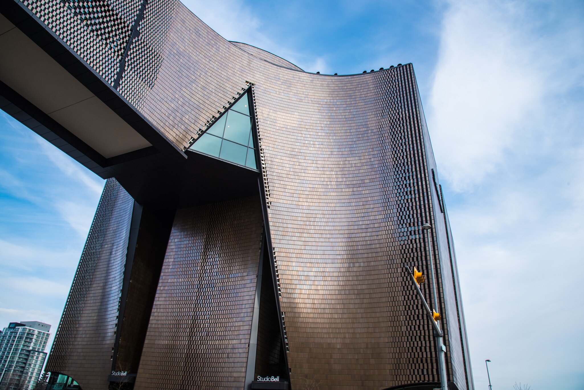 Calgary, Alberta, Canada - February 16 2017: Studio Bell at the National Music Center in downtown Calgary  License Type: media  Download Time: 2023-12-12T16:48:17.000Z  User: nic.dhoedt_lonelyplanet  Is Editorial: Yes  purchase_order:   