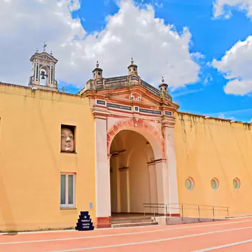 Entrance to the Centro Andaluz de Arte Contemporáneo in Seville, Spain.