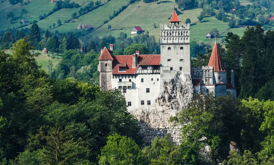 The medieval Bran Castle in Transylvania, Romania