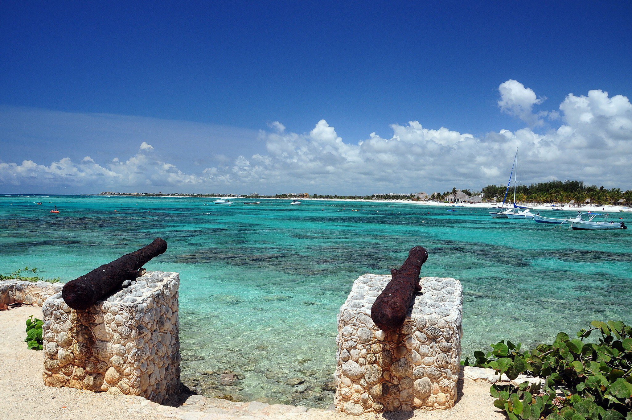 Cannons in Akumal
