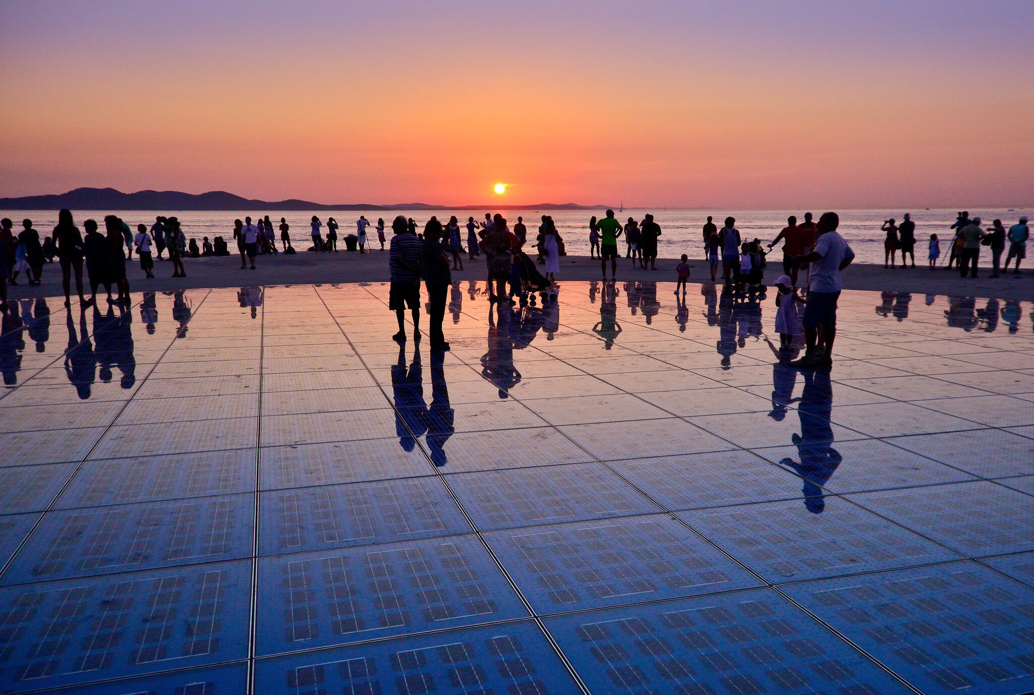 Greeting to Sun installation, Zadar Peninsula.