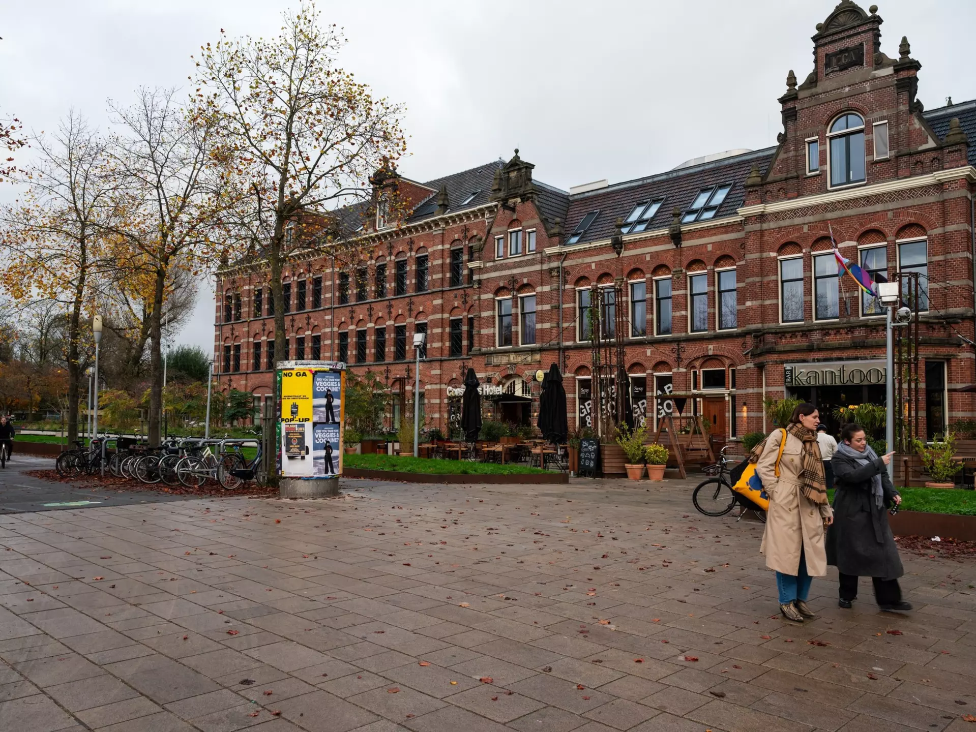 Brick stone facade and square of the Conscious hotel in Amsterdam, The Netherlands, Nov 14, 2024, License Type: media, Download Time: 2025-12-12T11:40:23.000Z, User: pinkjozie64, Editorial: true, purchase_order: 65020 - Marketing or Sales - this includes sponsored articles, job: Global Publishing WIP (for books) , client: Amsterdam 14, other: Jo-anne Riddell
