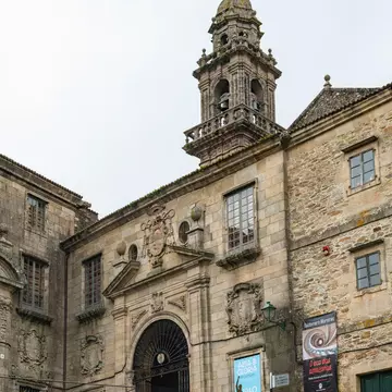 View of the former Catholic convent housing the Museo do Pobo Galego in Santiago de Compostela, Spain.