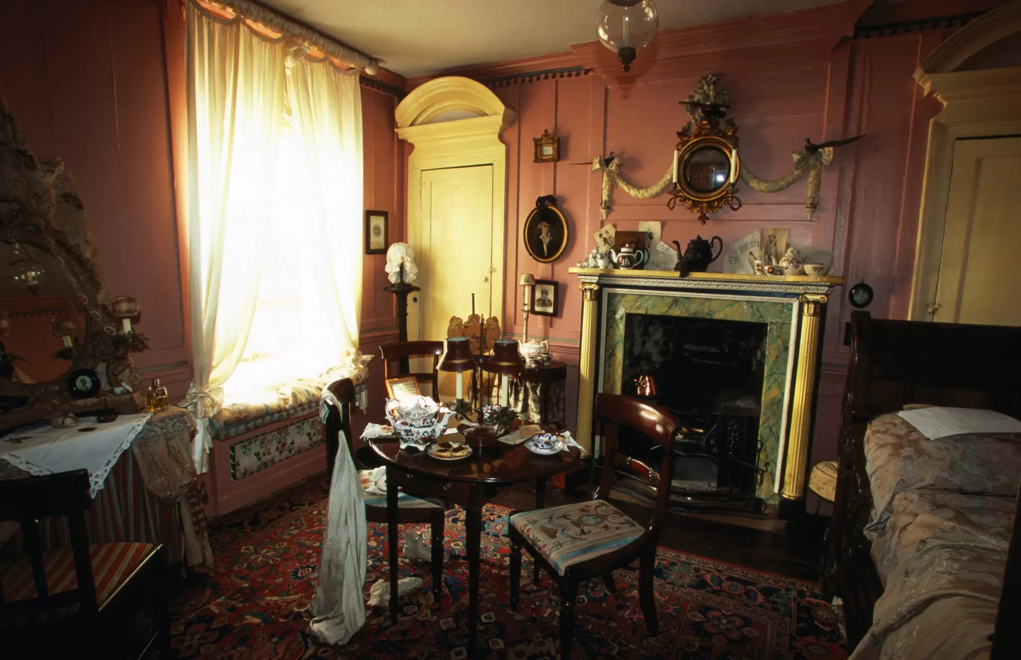 Interior of the Dennis Severs' House in London, UK.