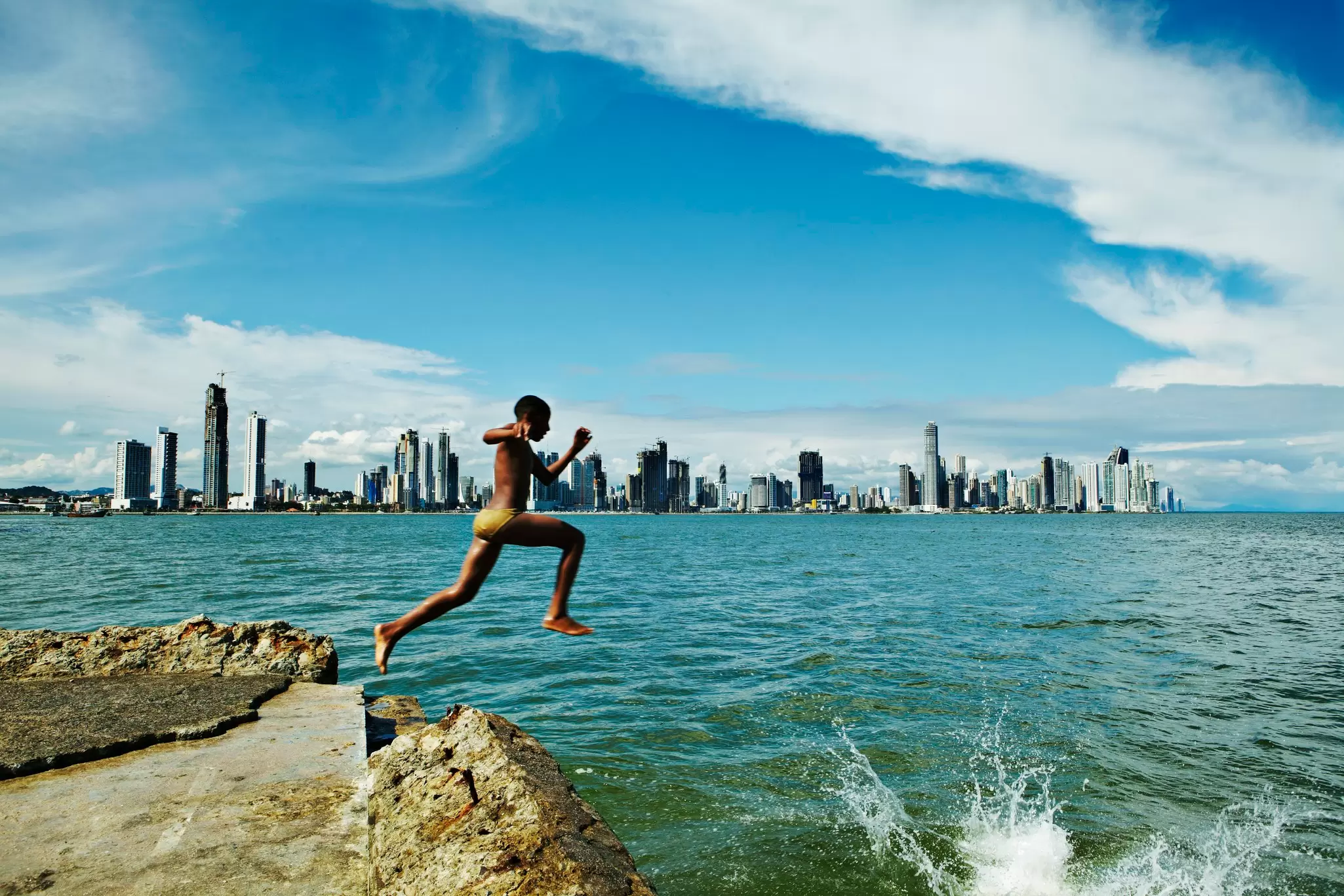 The skyline of Panama City, Panama