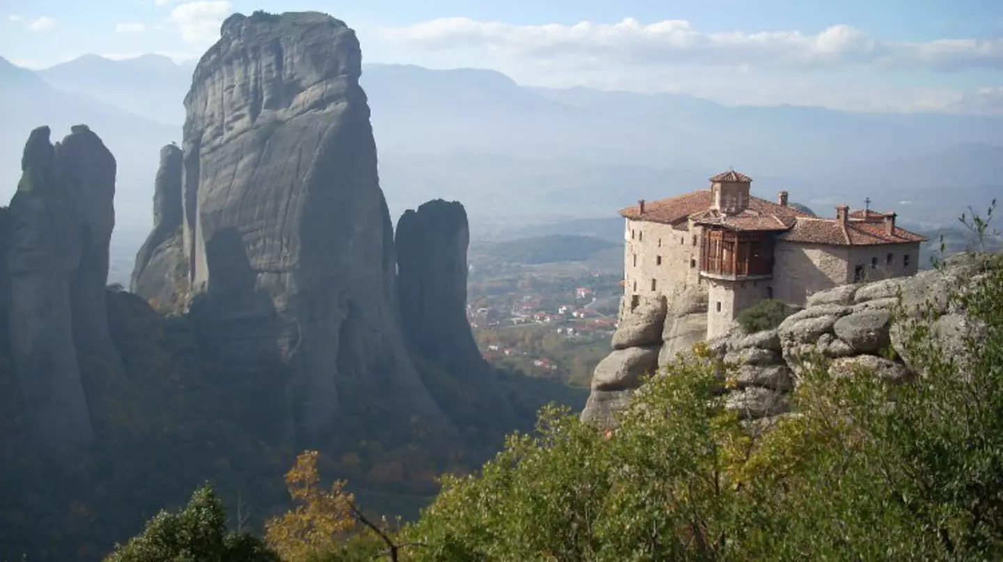Monasteries perch on rocky pinnacles at Central Greece’s Meteora