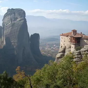 Monasteries perch on rocky pinnacles at Central Greece’s Meteora