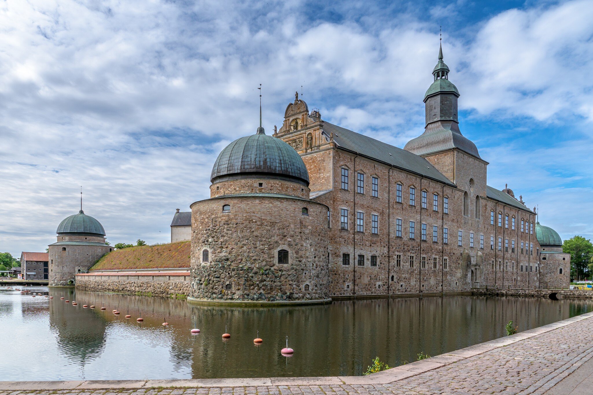 The very old castle of Vadstena in Sweden, descending from the middle ages.