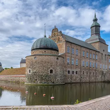 The very old castle of Vadstena in Sweden, descending from the middle ages.