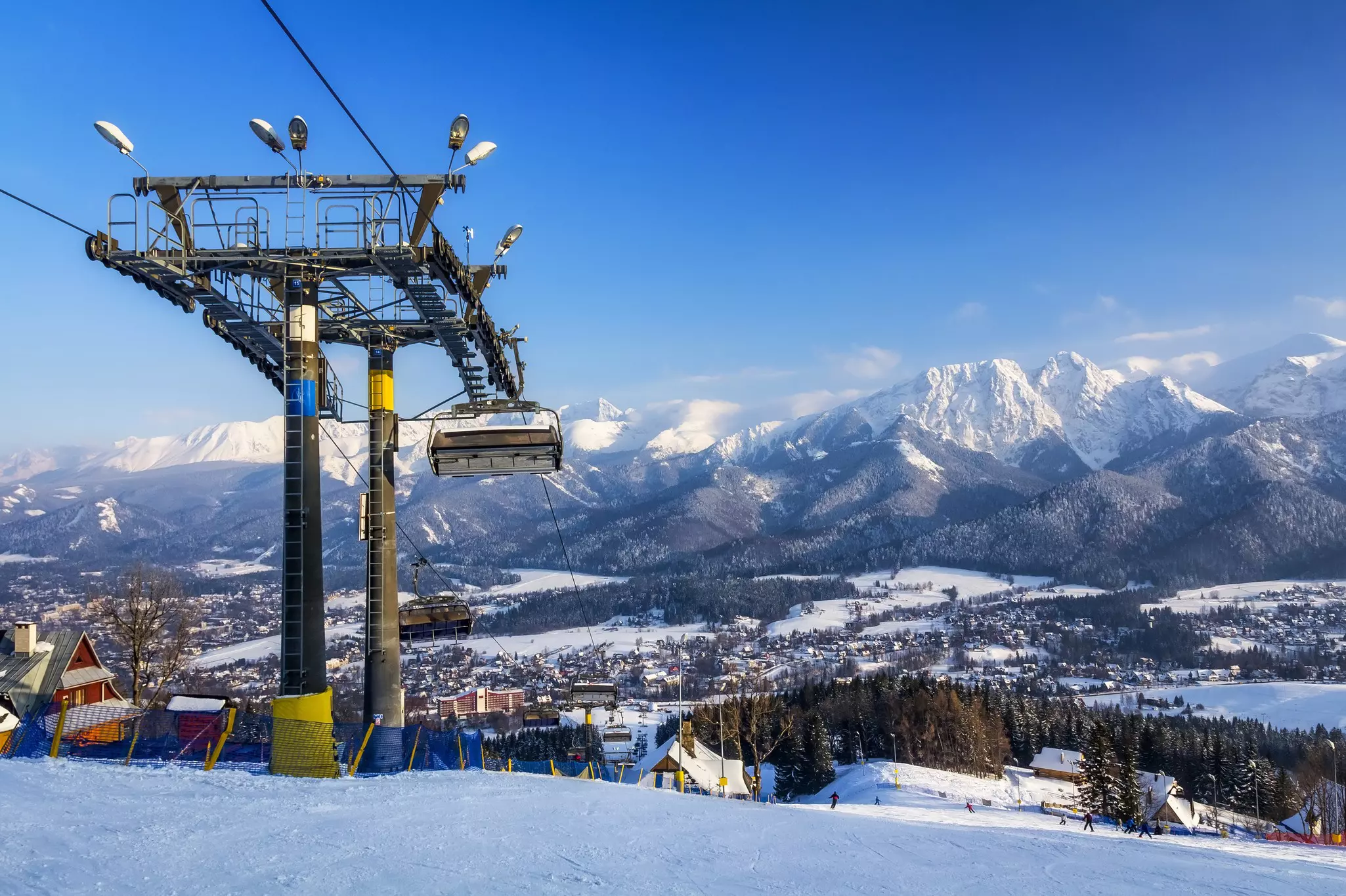 Ski lift in the Tatras, Poland
