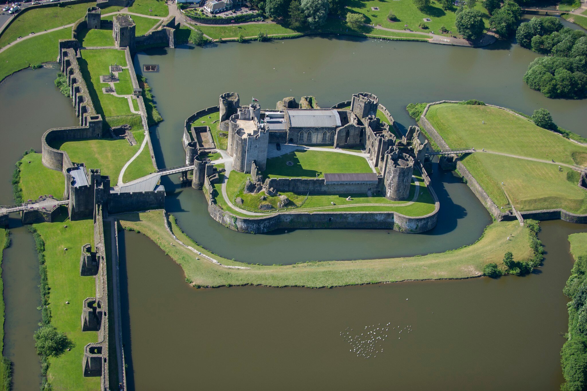 Caerphilly Castle, Caerphilly, Glamorgan, Wales