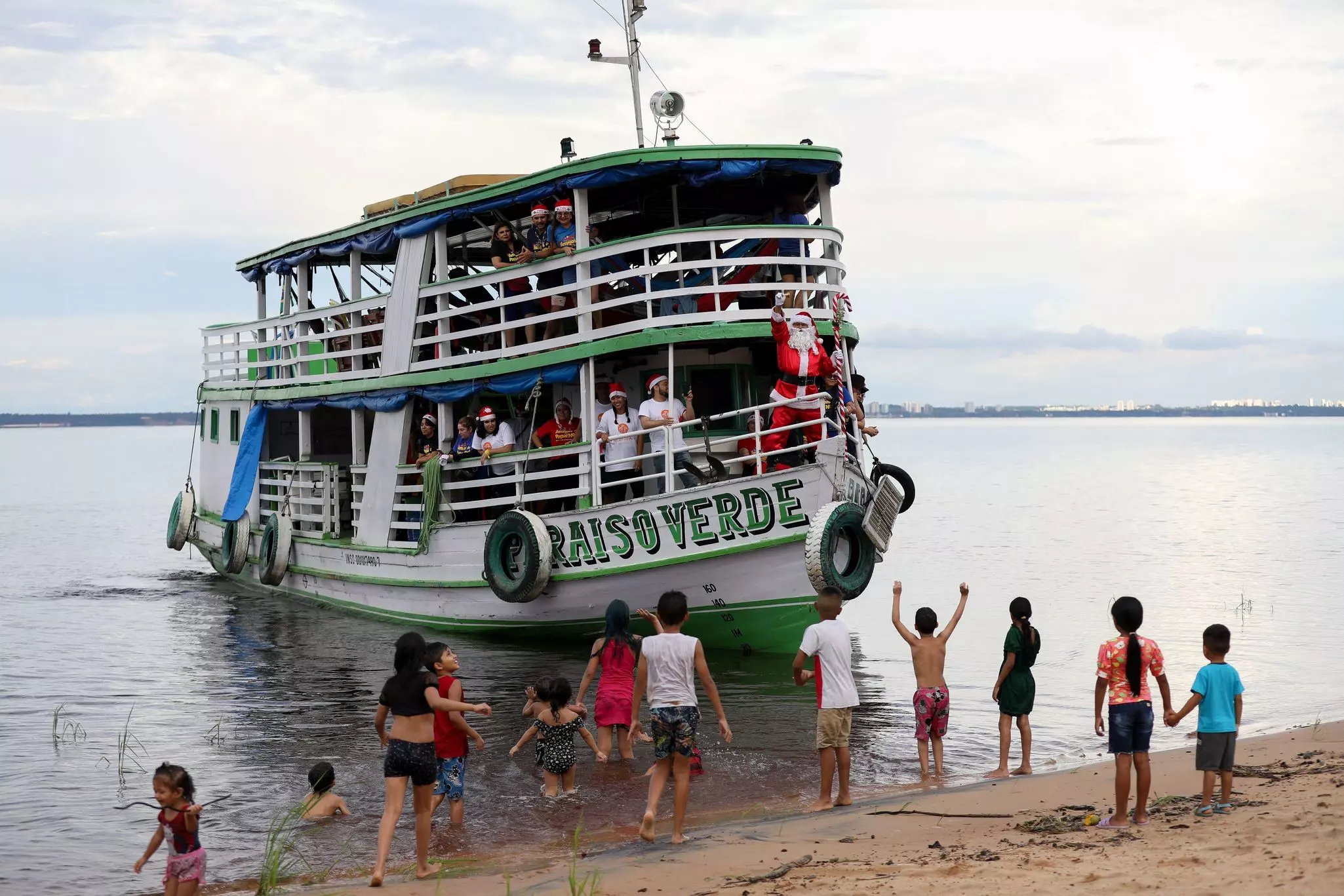 Boats ply the rivers of the Amazon basin near Manaus in both the wet and dry seasons © Michael Dantas / STR / AFP via Getty Images