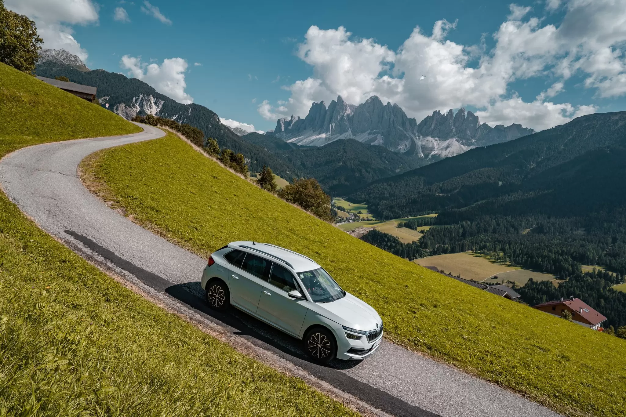 A steep road in the Dolomites, Italy. Petr Tran/Shutterstock