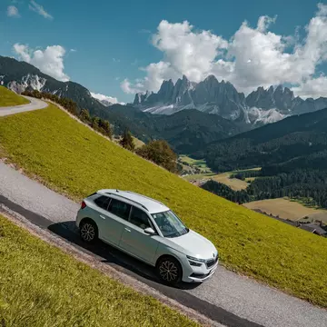 A steep road in the Dolomites, Italy. Petr Tran/Shutterstock