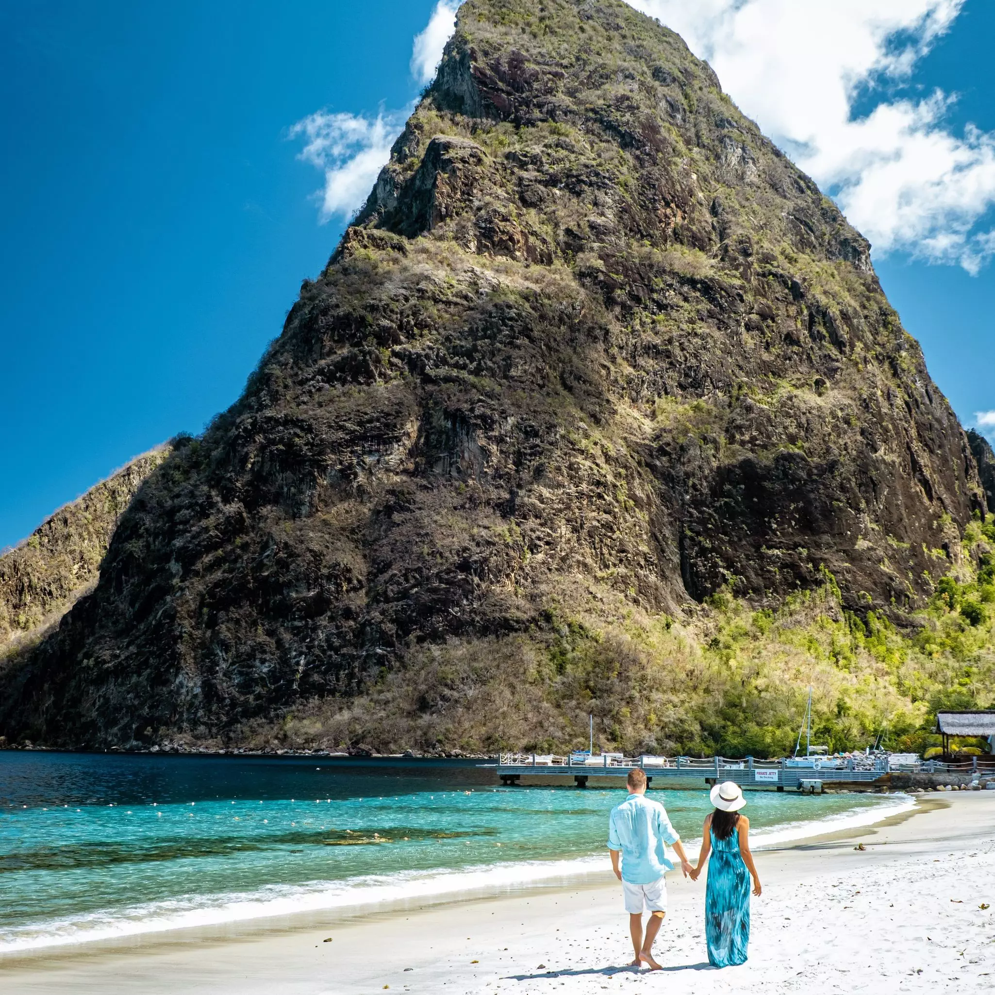 In Soufrière, St Lucia, beautiful views of the Pitons provide drama – and romance © fokke baarssen / Shutterstock