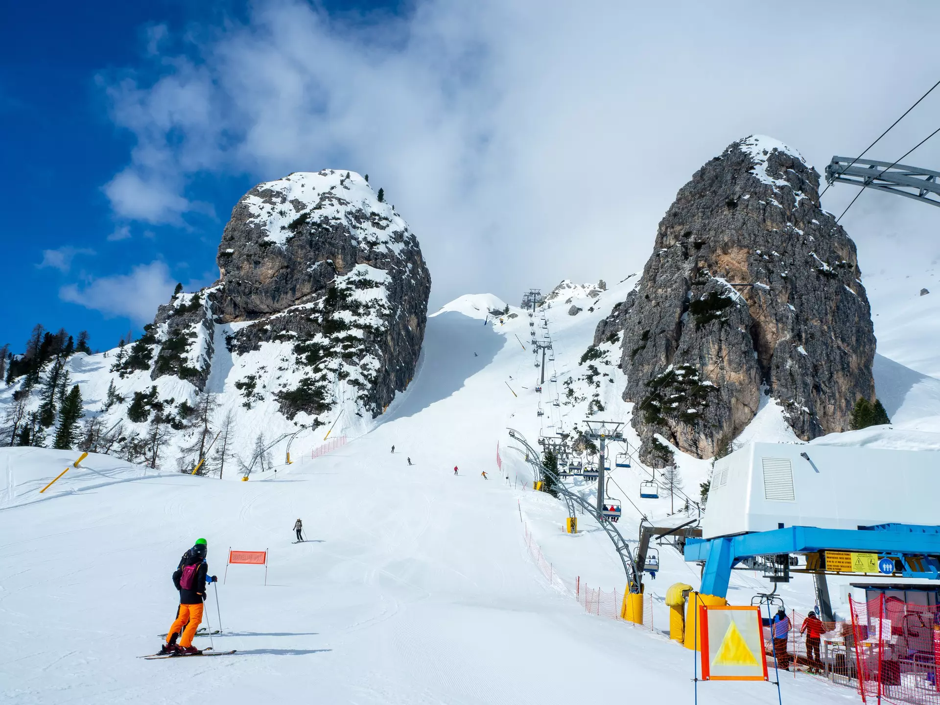 A downhill ski run in Cortina d’Ampezzo, where the alpine skiing competition of the 2026 Winter Olympics will take place. Krzysztof Nahlik/Getty Image