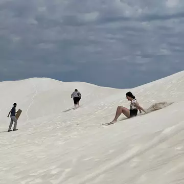 Sandboarding at Lancelin Sand Dunes © Jessica Lockhart