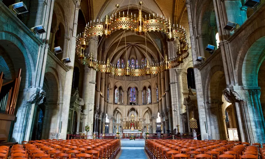 France, Marne, Reims, St Remi Basilica listed as World Heritage by UNESCO