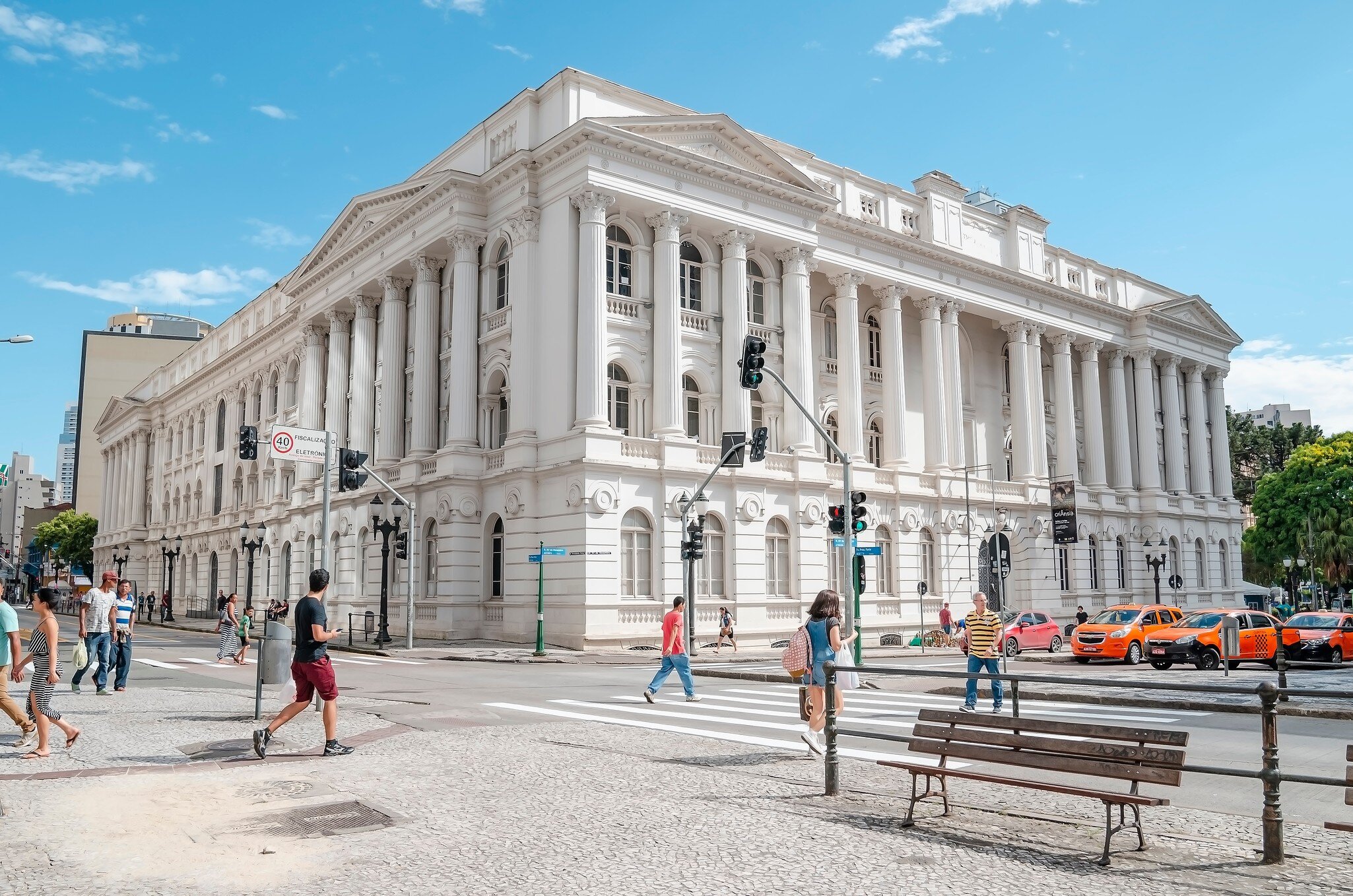 The historic main building of the Federal University of Parana (UFPR) in Curitiba, Brazil