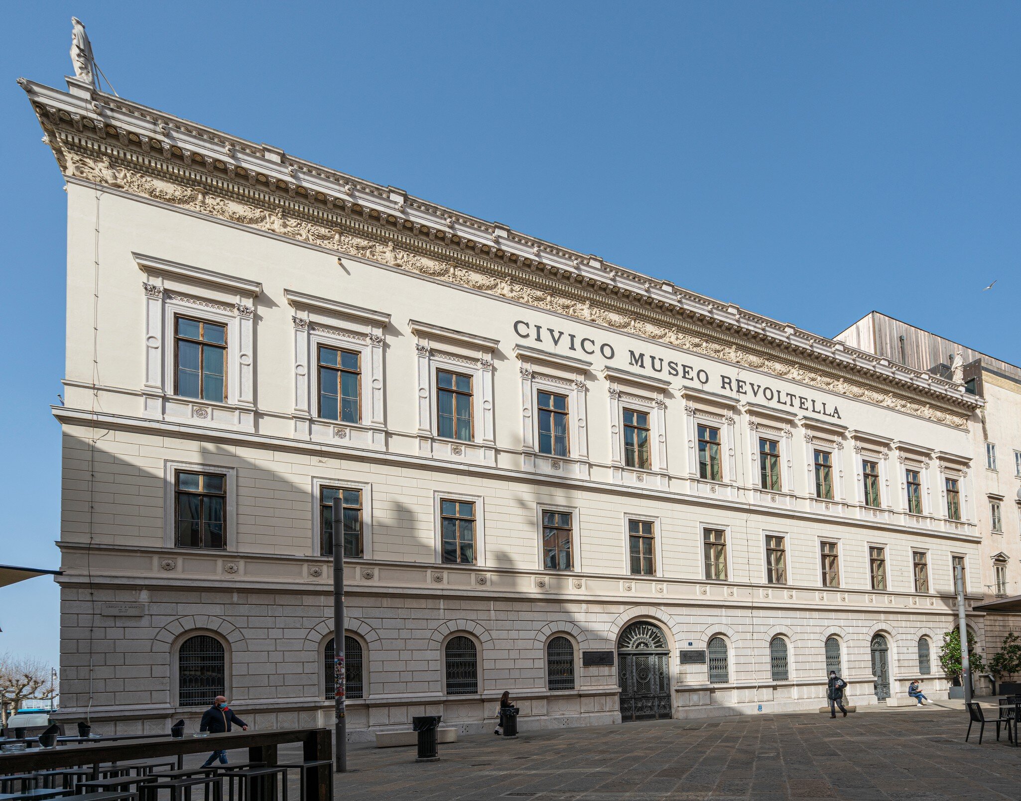 Trieste, Italy. 24 February 2021. An external view of Revoltella museum building in the city center; Shutterstock ID 1924928855;