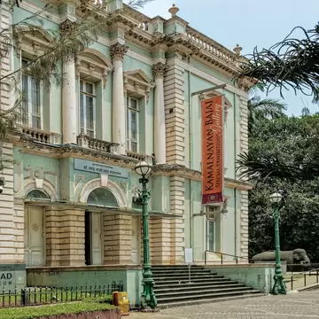 Exterior view of the Dr. Bhau Daji Lad Museum in Mumbai, India.
