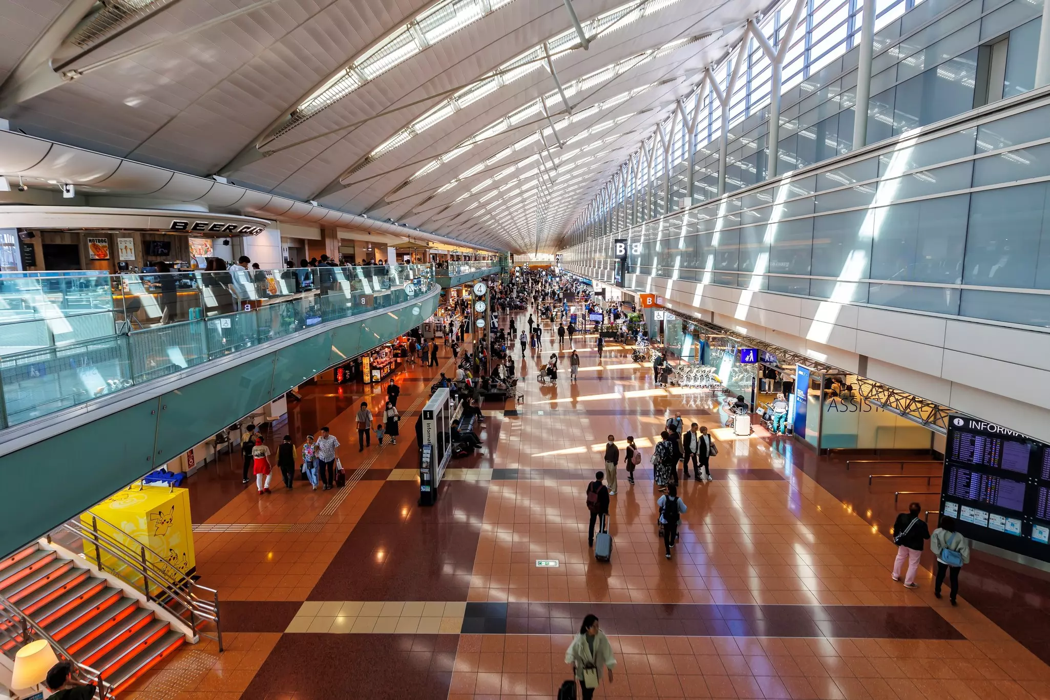 Tokyo, Japan - Terminal 2 of Tokyo Haneda Airport (HND) in Japan