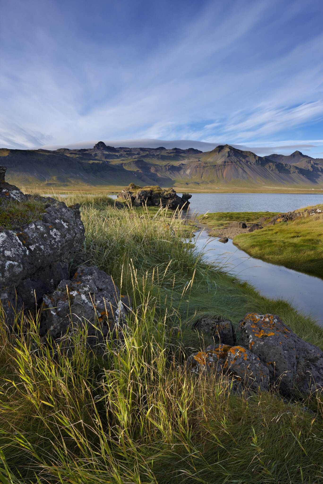 Inlet created by lava flow on Snaefellsnes Peninsula.