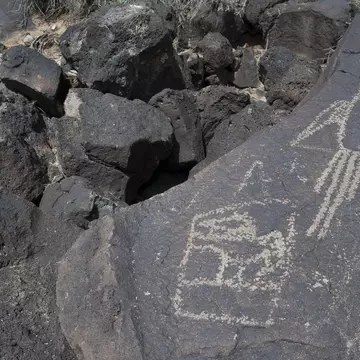 Carvings at Petroglyph National Monument, Albuquerque, New Mexico, USA