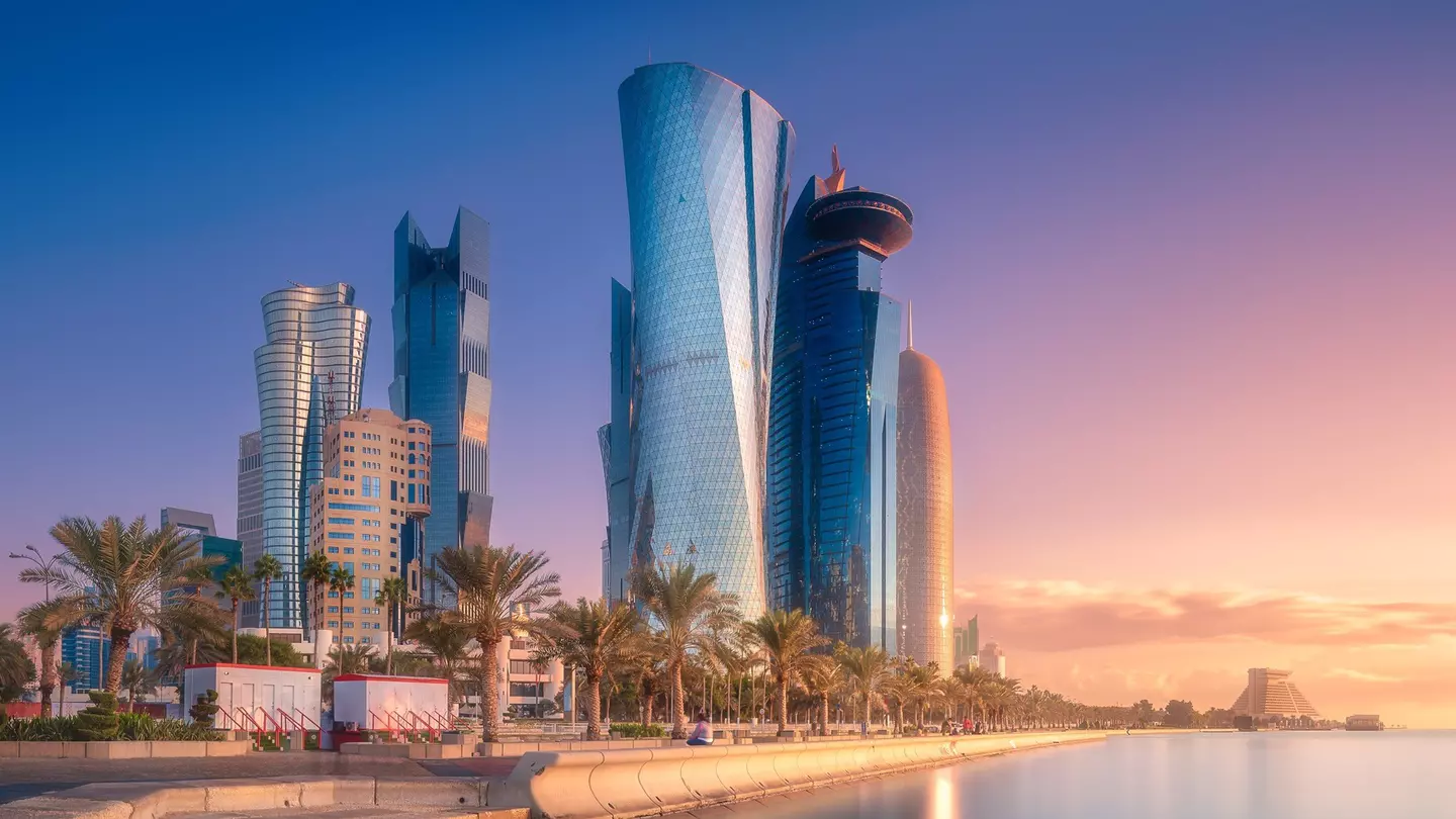 Skyline of West Bay and Doha City Center, Qatar