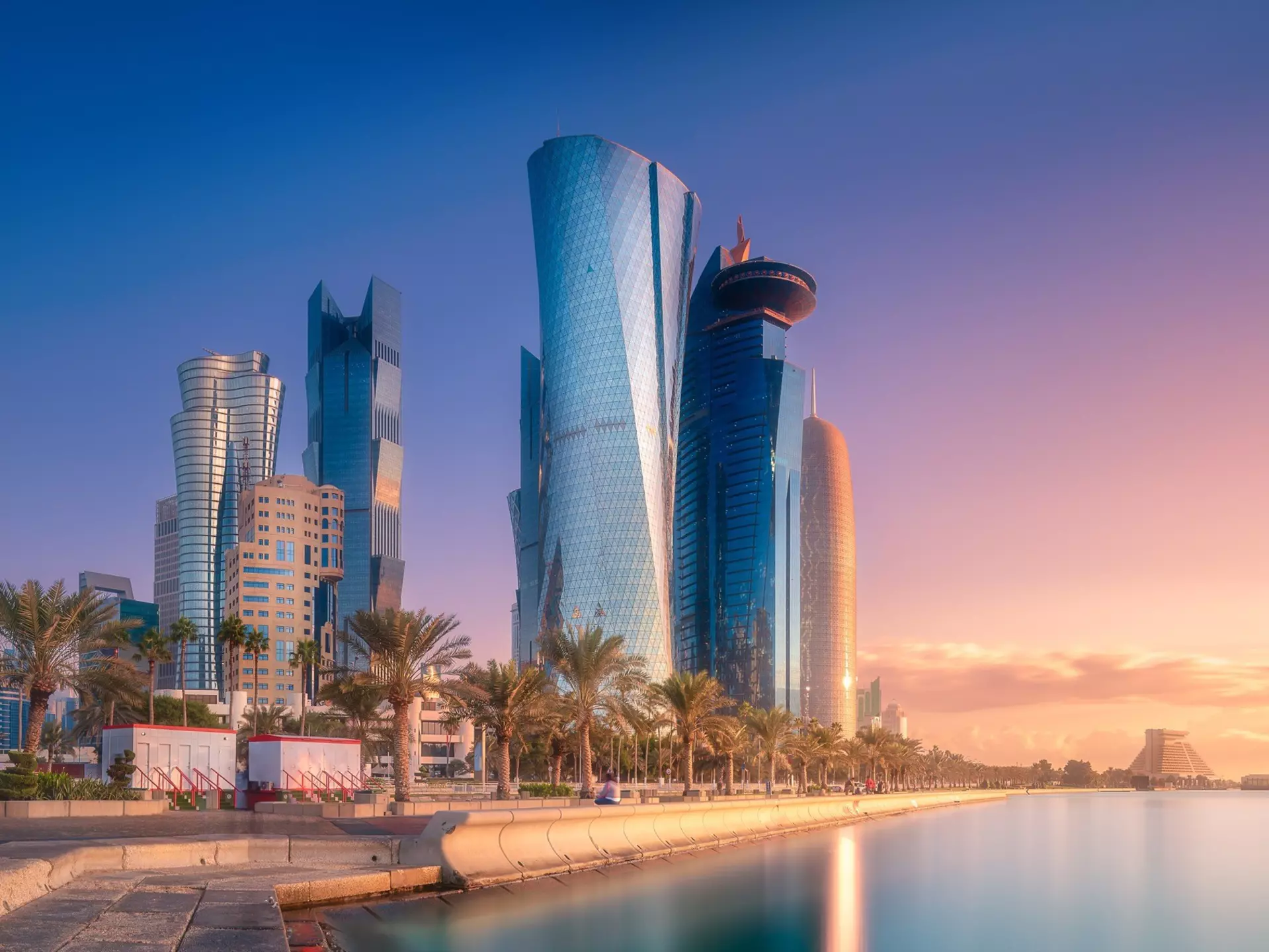 Skyline of West Bay and Doha City Center, Qatar