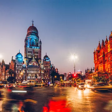 Architecture in the Fort neighborhood of Mumbai, India.	Karl Hendon/Getty Images